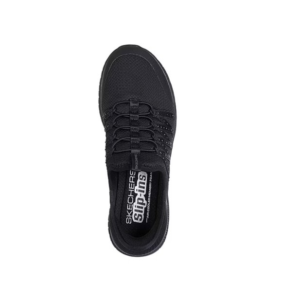 No Box Skechers Women's Hands Free Virtue Stunner Sneakers Black Sz 10 $75 1C449 - Picture 2 of 5
